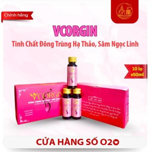 Tinh Chất Đông Trùng Hạ Thảo, Sâm Ngọc Linh - VCORGIN 10 lọ